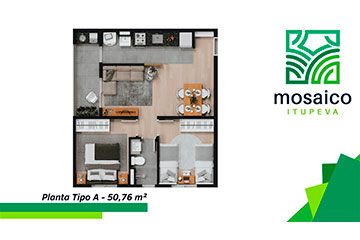 Plantas - Residencial Mosaico Itupeva - Lançamento